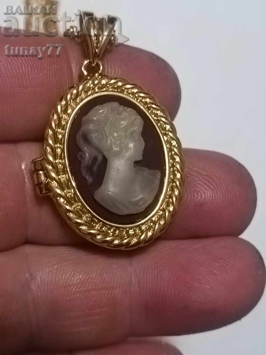 Κολιέ σε κουτί Καμέο πολύ όμορφο αντικείμενο - 5