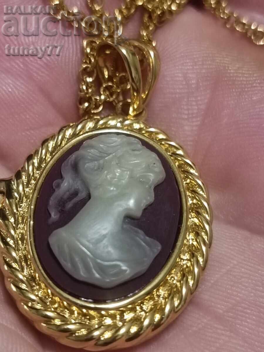 Κολιέ σε κουτί Καμέο πολύ όμορφο αντικείμενο - 11