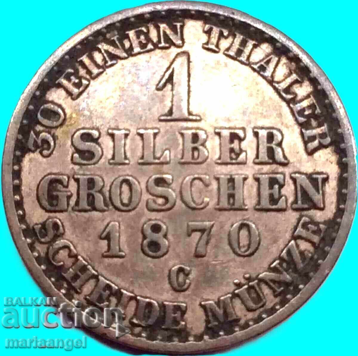 Livrarea 1 groș 1870 Germania Prusia Kaiser Wilhelm Livrarea 1 groș 1870 Germania Prusia Kaiser Wilhelm
