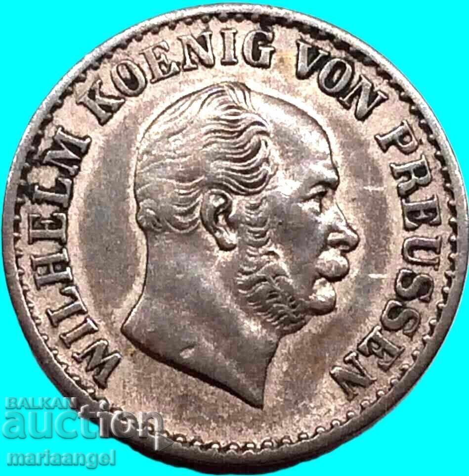 1 groș 1870 Germania Prusia Kaiser Wilhelm