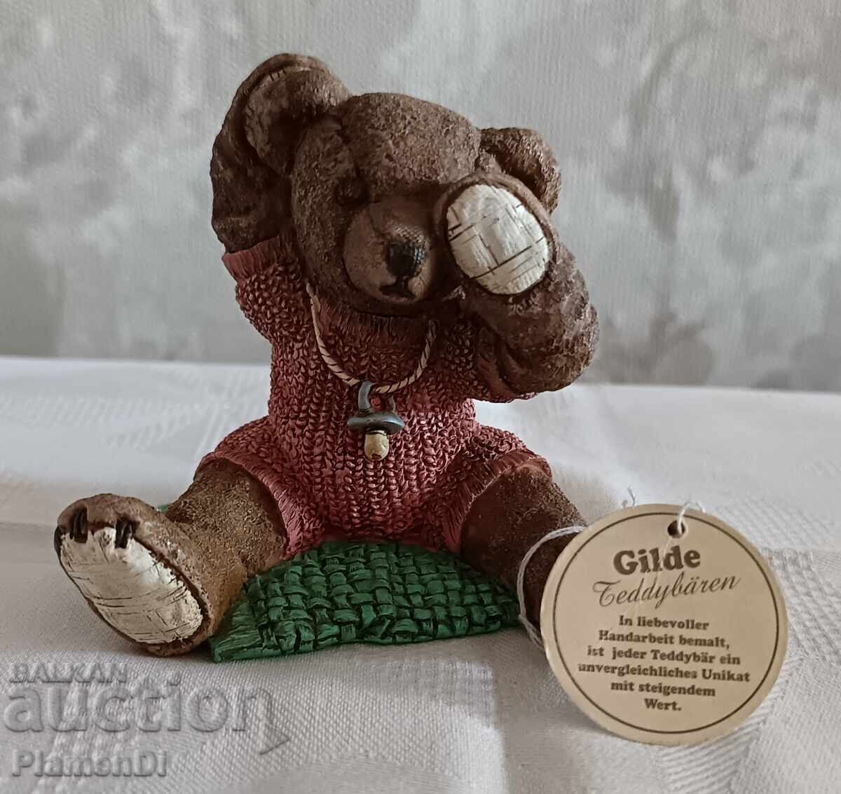 Доставка на Колекционерска фигурка мече Teddy Gilde Baby Pink ръчна изр.