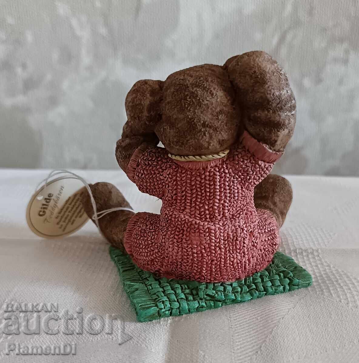 Колекционерска фигурка мече Teddy Gilde Baby Pink ръчна изр. - 5
