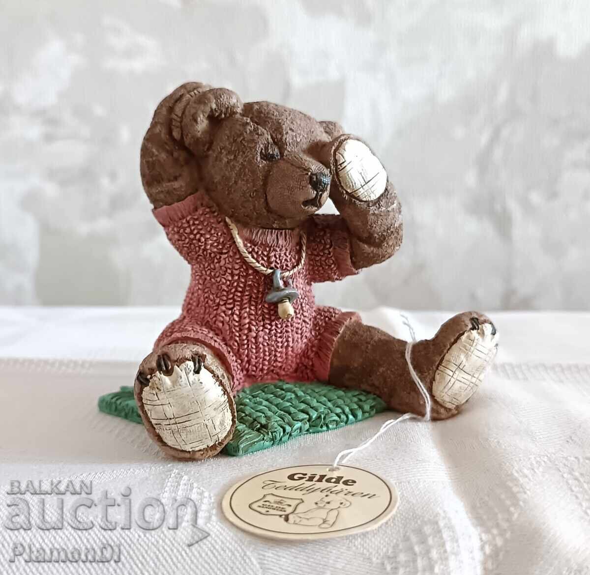 Колекционерска фигурка мече Teddy Gilde Baby Pink ръчна изр. - 7