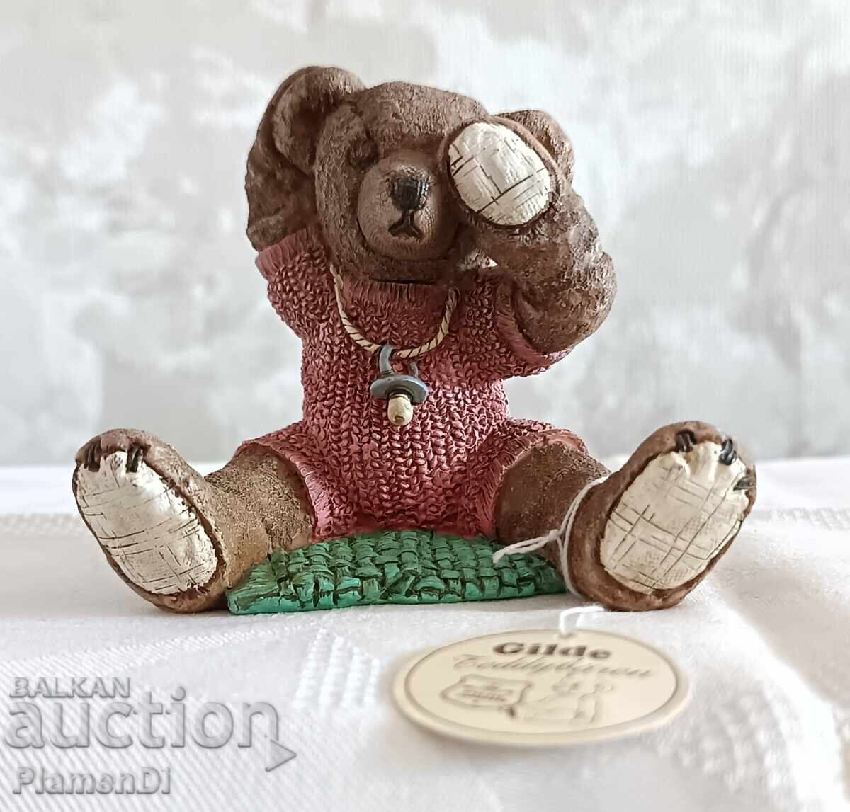 Колекционерска фигурка мече Teddy Gilde Baby Pink ръчна изр.