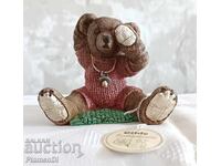 Колекционерска фигурка мече Teddy Gilde Baby Pink ръчна изр.