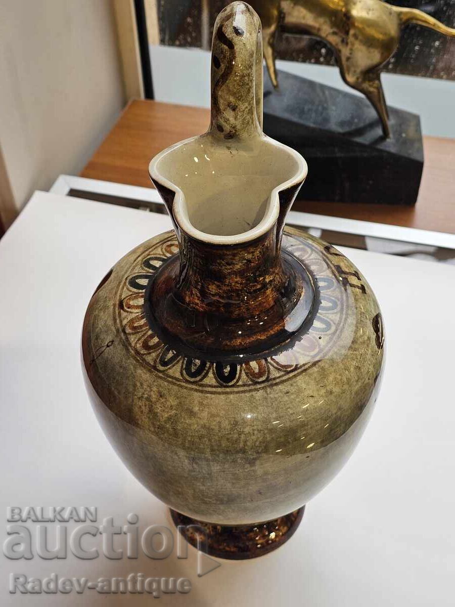 1937g. Frumoasă cană grecească din ceramică pentru apă cu ștampilă - 6 1937g. Frumoasă cană grecească din ceramică pentru apă cu ștampilă - 6