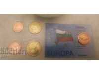 Set de probă bulgăresc Euro 2007 și 2 euro blank curiozitate