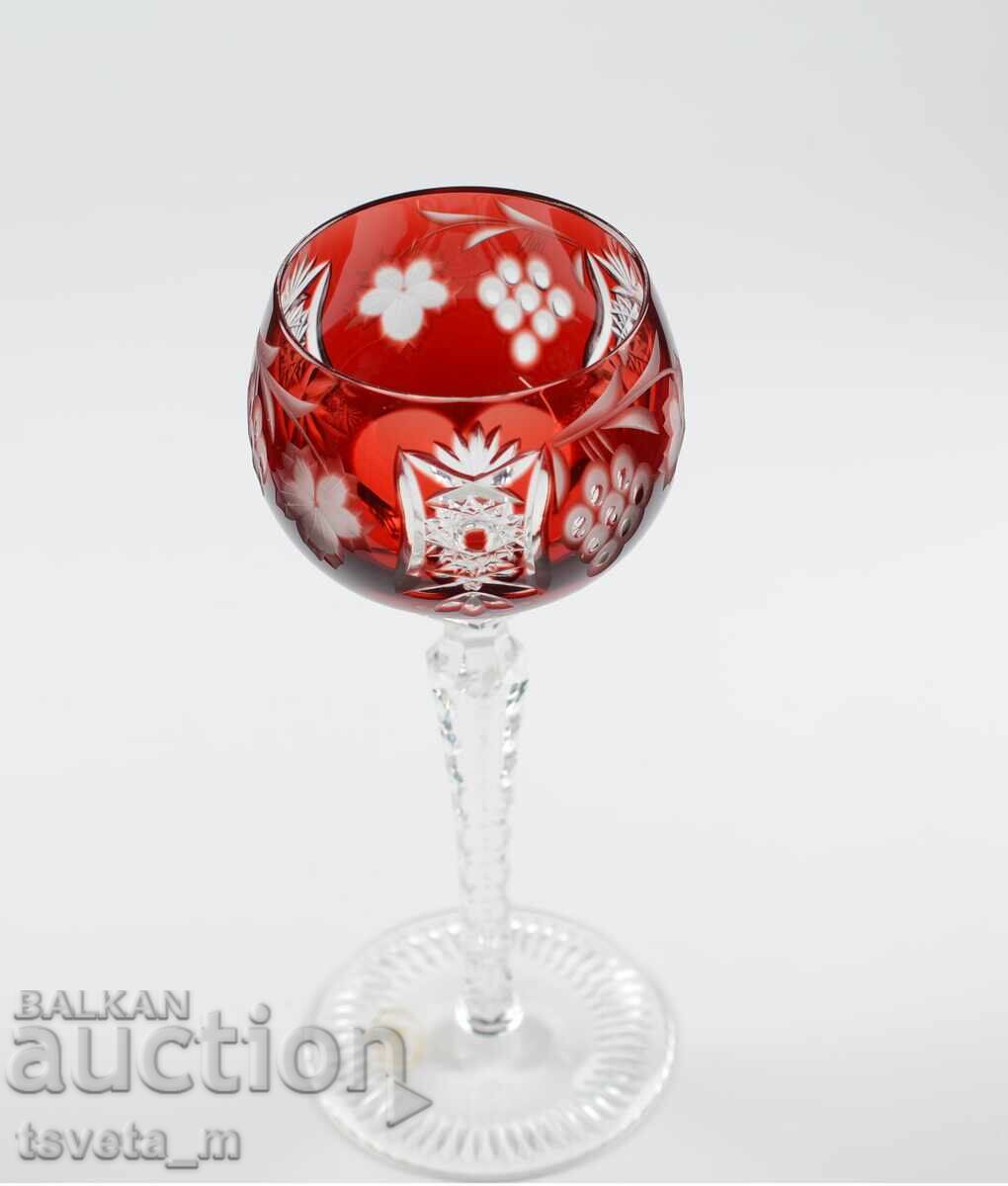 Аукцион Винтидж чаша за вино Ajka Crystal рязан кристал Унгария