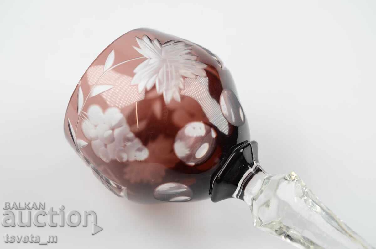 Доставка на Винтидж чаша за аперитив Ajka Crystal рязан кристал Унгария