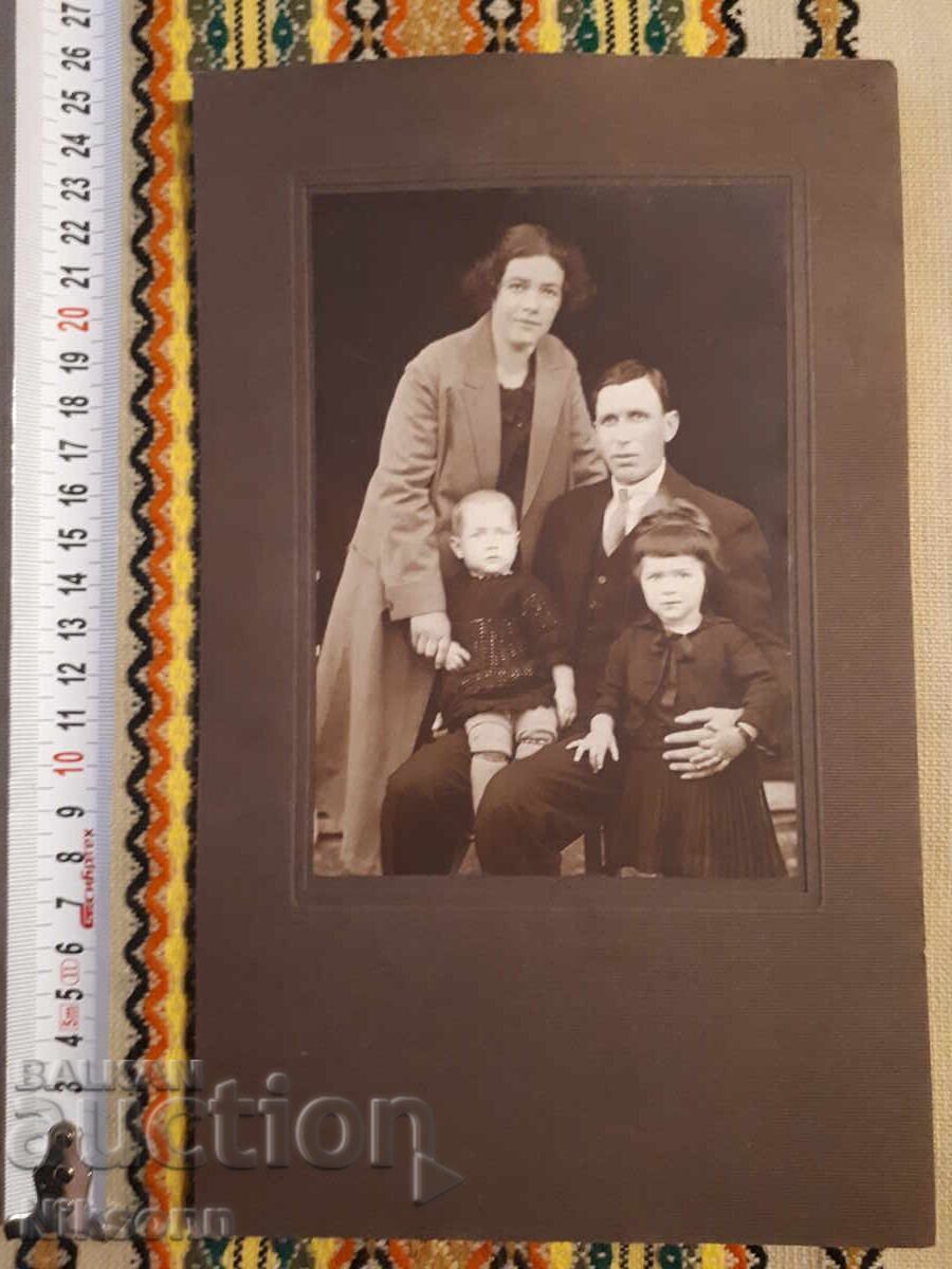 Fotografie Flori Panagyurishte, poză pe carton, 1928