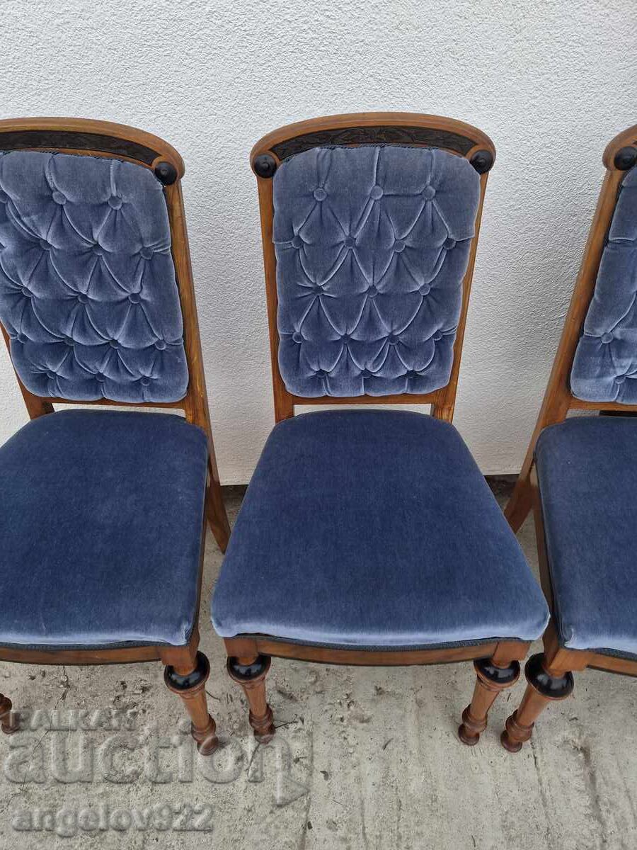 Аукцион Красиви винтидж столове масив!!!