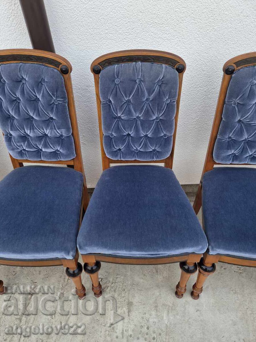 Красиви винтидж столове масив!!! - 5