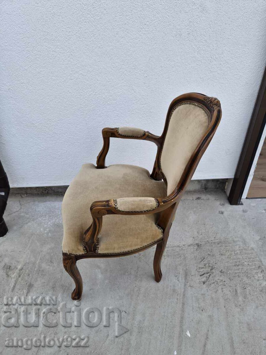 Красив винтидж дървен стол масив!!! - 5 Красив винтидж дървен стол масив!!! - 5