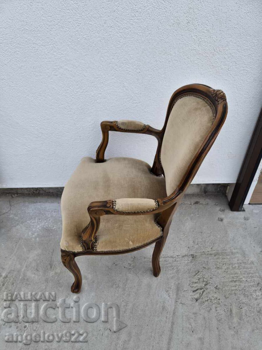 Красив винтидж дървен стол масив!!! - 5 Красив винтидж дървен стол масив!!! - 5