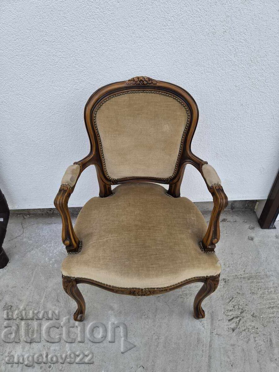 Красив винтидж дървен стол масив!!! - 6 Красив винтидж дървен стол масив!!! - 6