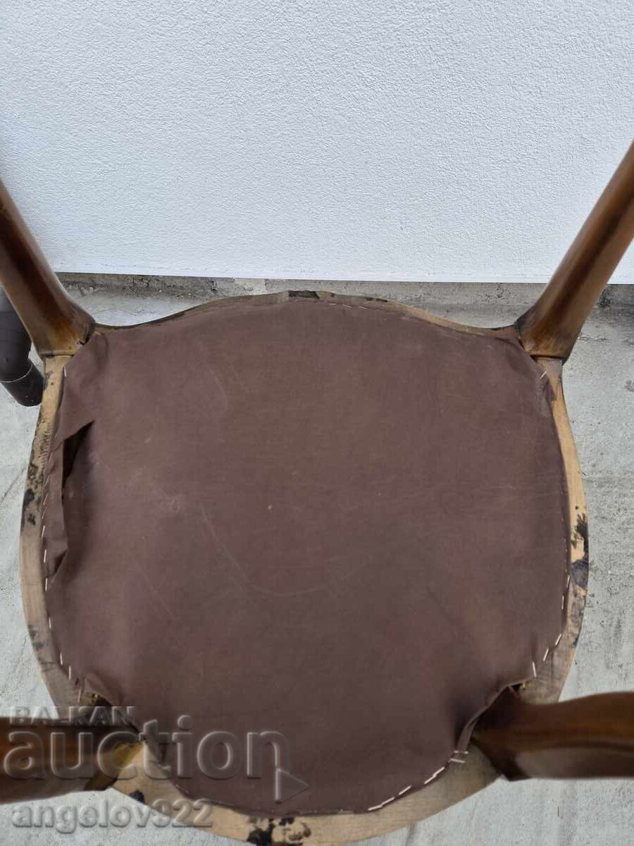 Красив винтидж дървен стол масив!!! - 7 Красив винтидж дървен стол масив!!! - 7