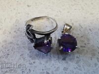 Set inel cu pandantiv ARGINT-925