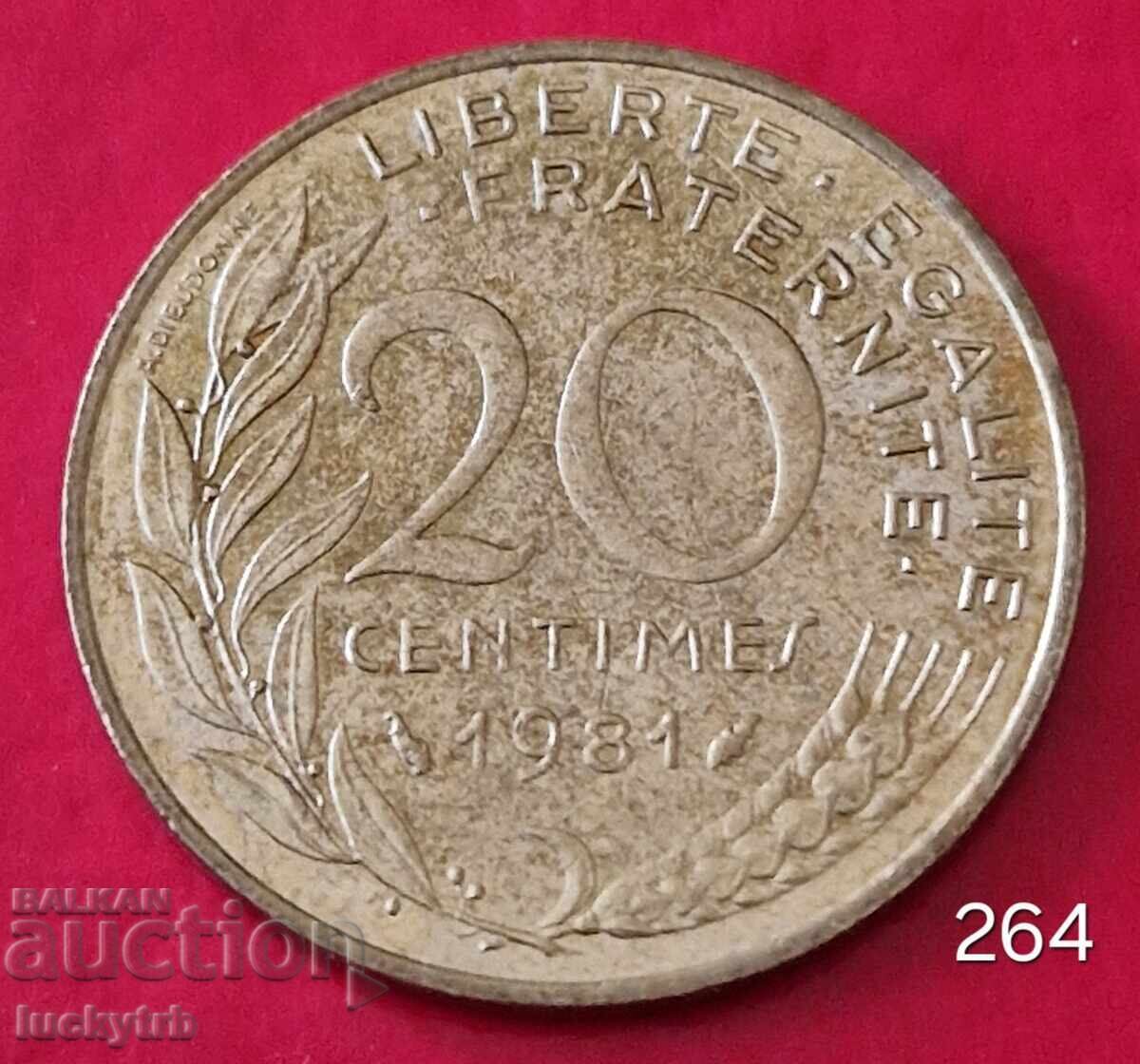 20 λεπτά 1981 - Γαλλία