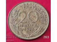 20 сантима 1985 - Франция