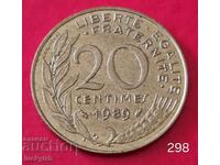 20 de cenți 1989 - Franța