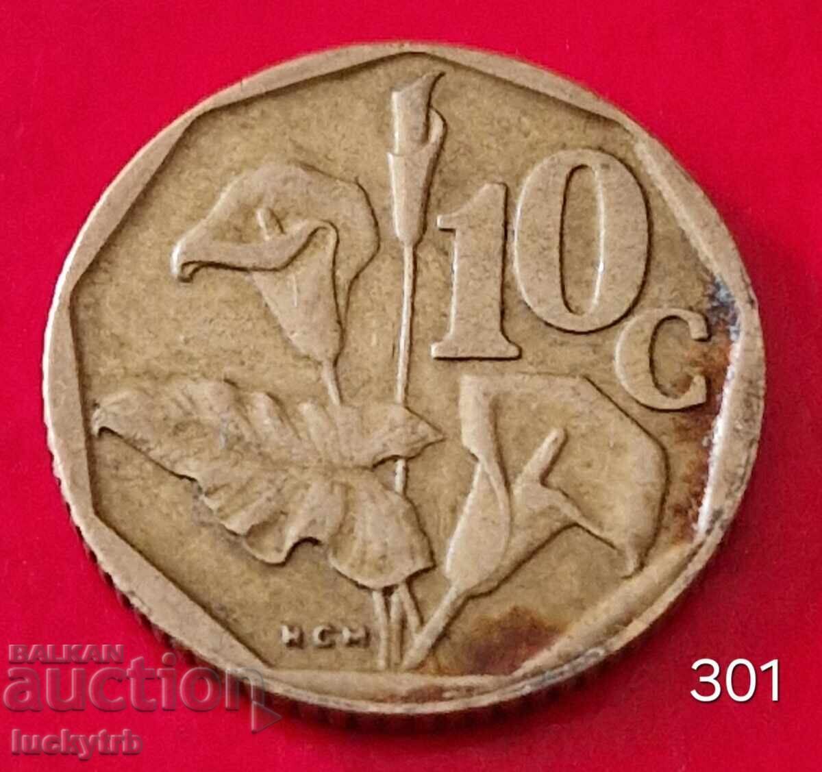 10 cenți 1992 - Africa de Sud