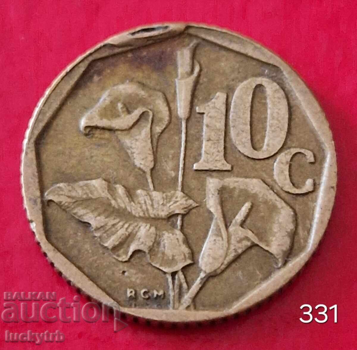 10 cenți 1993 - Africa de Sud 10 cenți 1993 - Africa de Sud