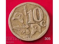 10 cenți 2008 - Africa de Sud