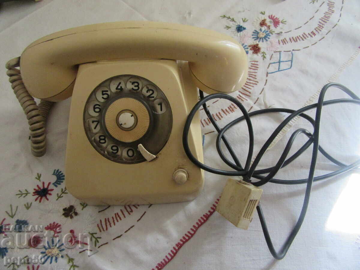 TELEFON CU DISC ȘI RECEIVER DIN 1979 - FUNCȚIONAL