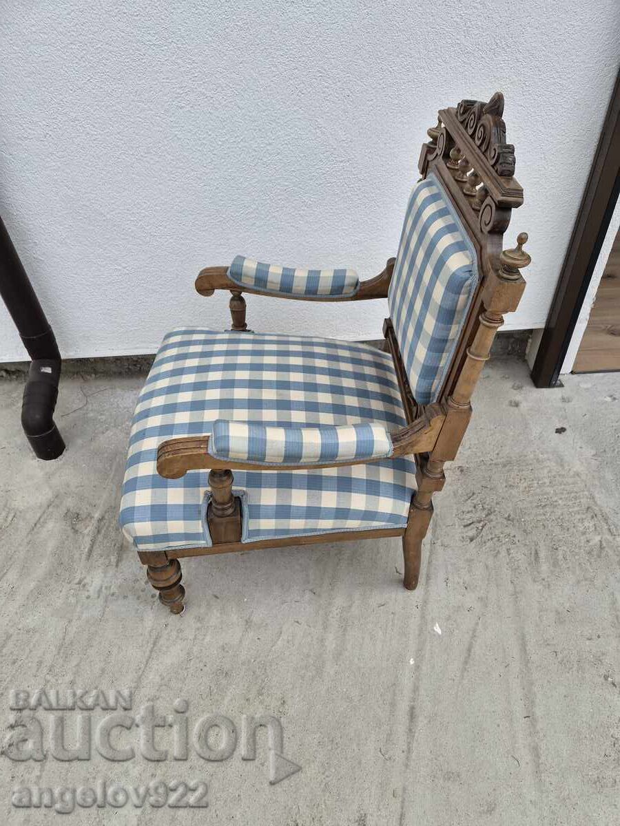 Scaun vintage din lemn masiv, frumos!!! - 6