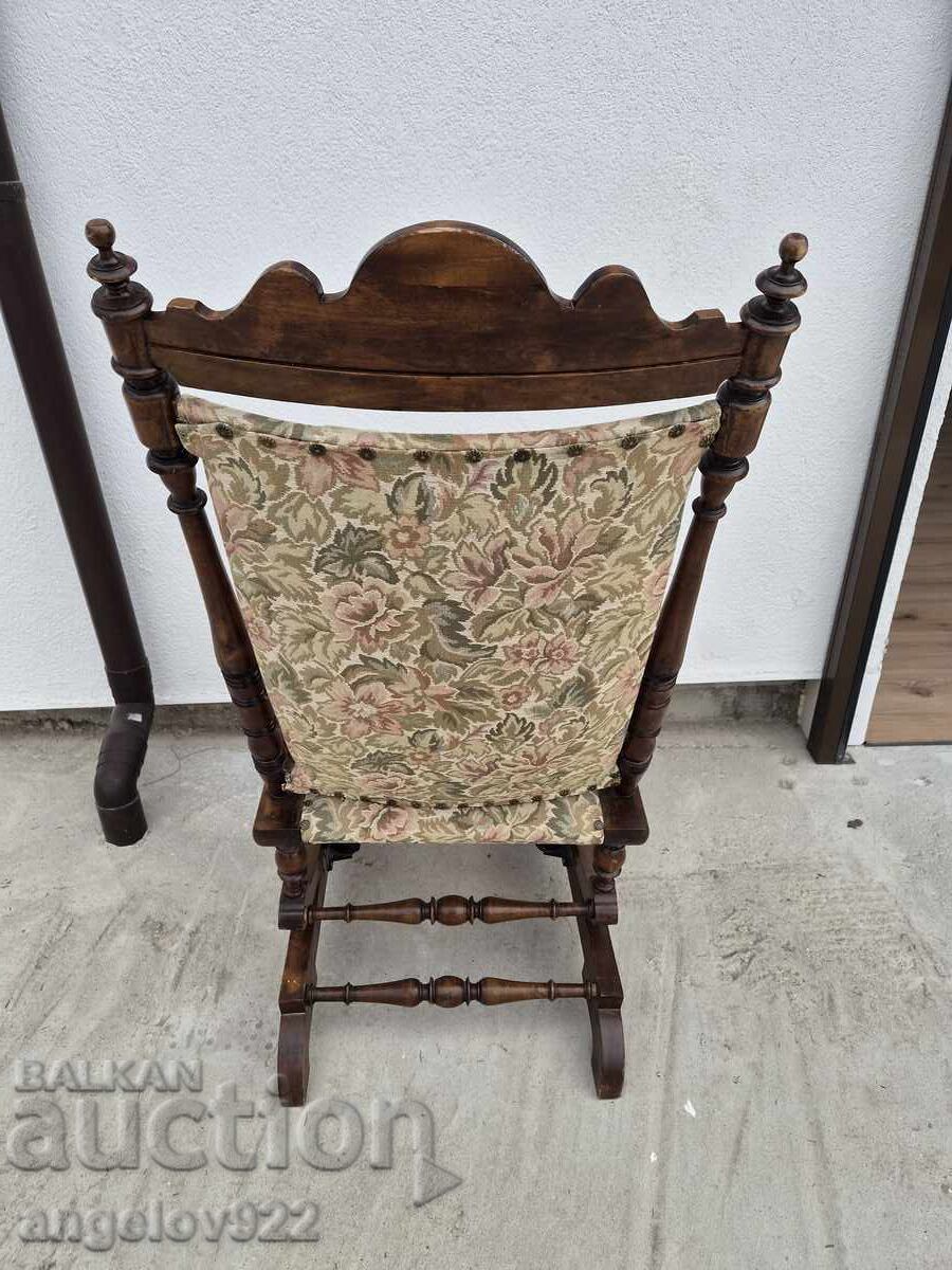 Frumos scaun balansoar vintage din lemn masiv!!! - 5