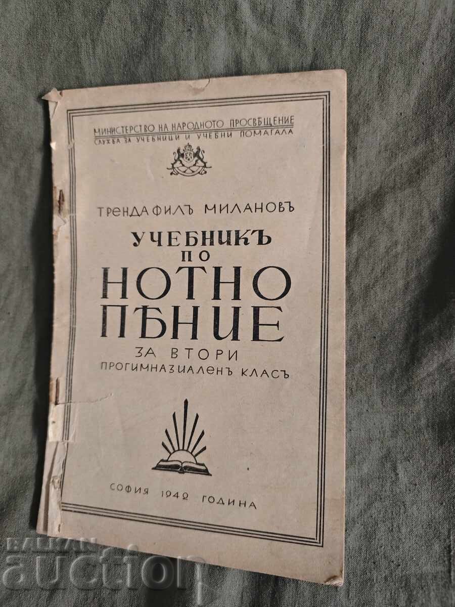Manual de solfegiu. Trendafil Minkov pentru clasa a 2-a