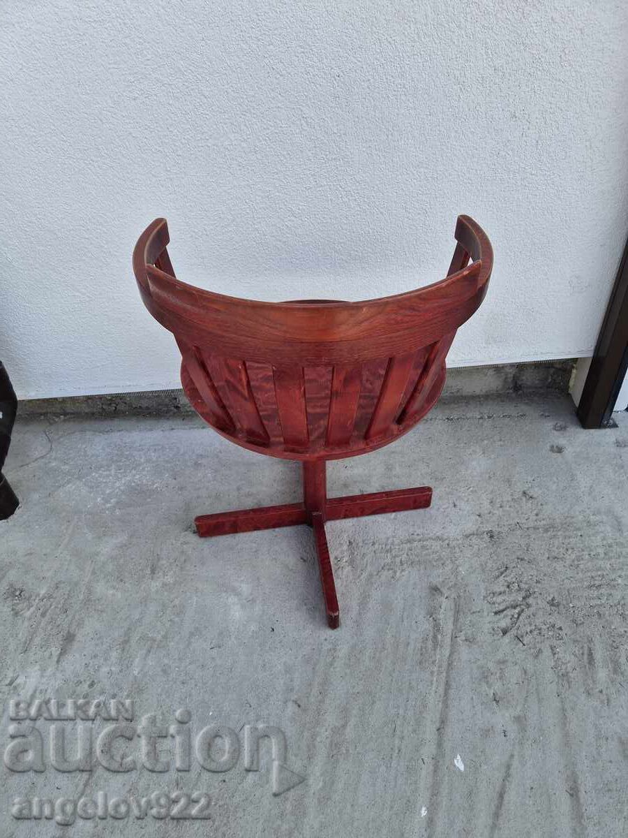 Delivery of Vintage wooden swivel chair solid wood!!!
