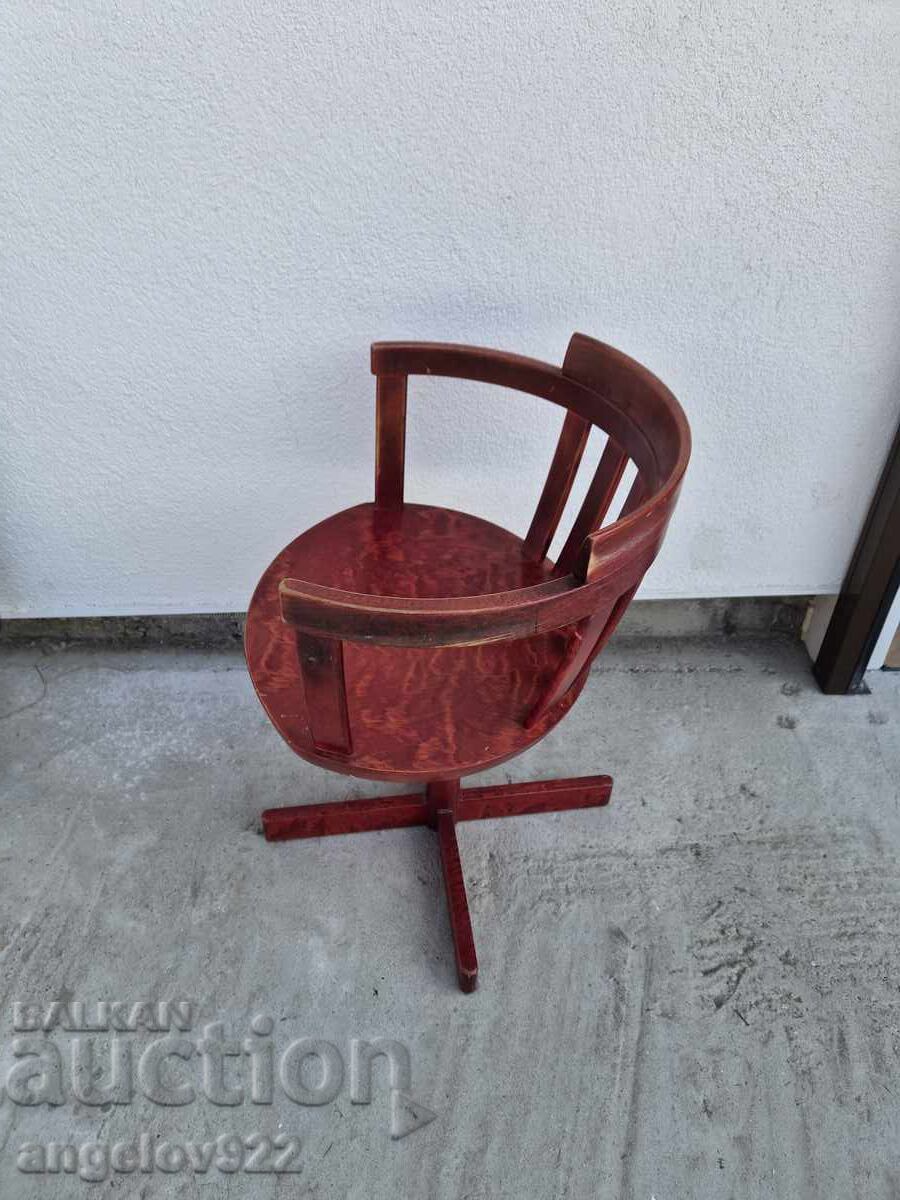 Vintage wooden swivel chair solid wood!!! - 5