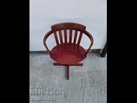 Scaun rotativ vintage din lemn masiv!!!
