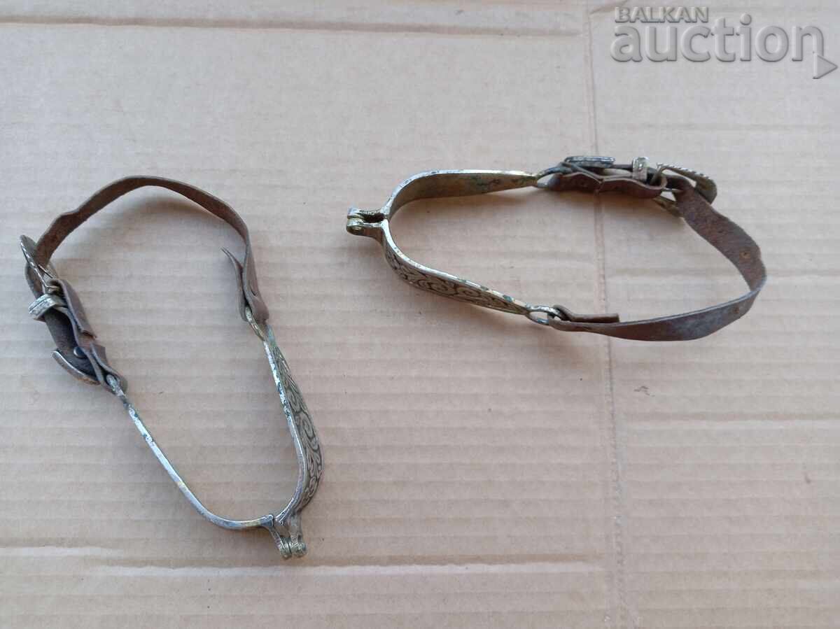 Antique bronze spurs retro spur - 7