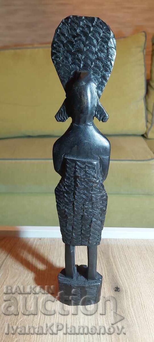 Statuetă din lemn sculptat Africa pentru cunoscători 36cm - 5