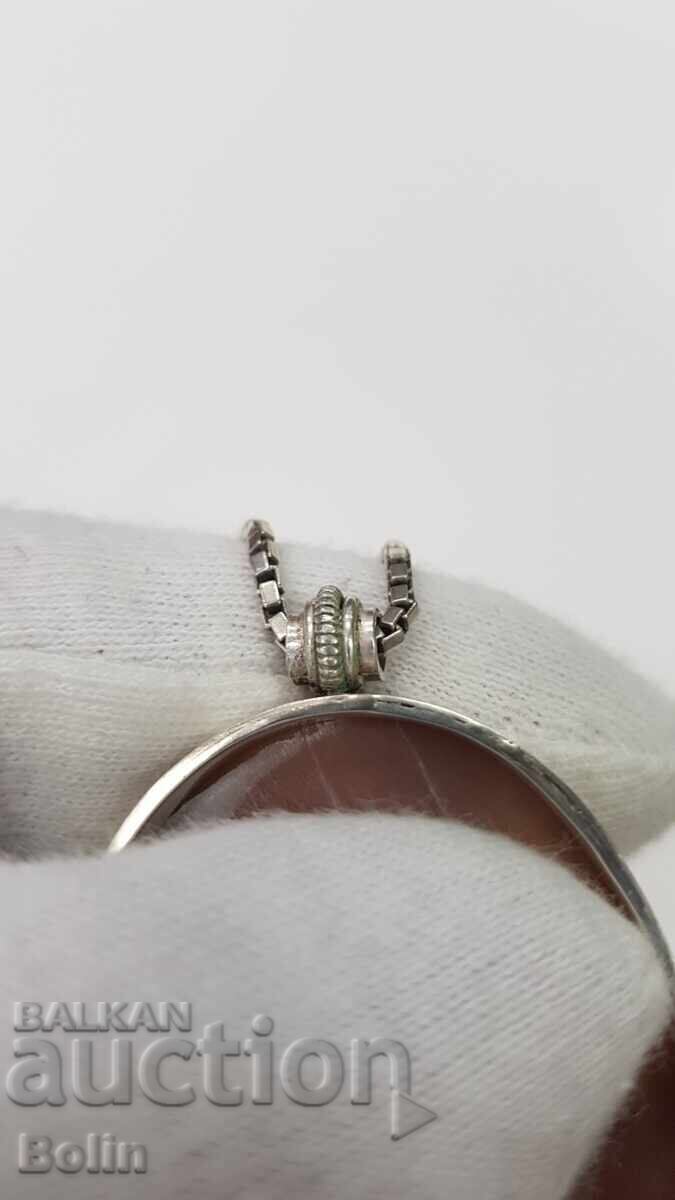 Livrarea Frumos pandantiv argintiu cu Camee - secolul XX