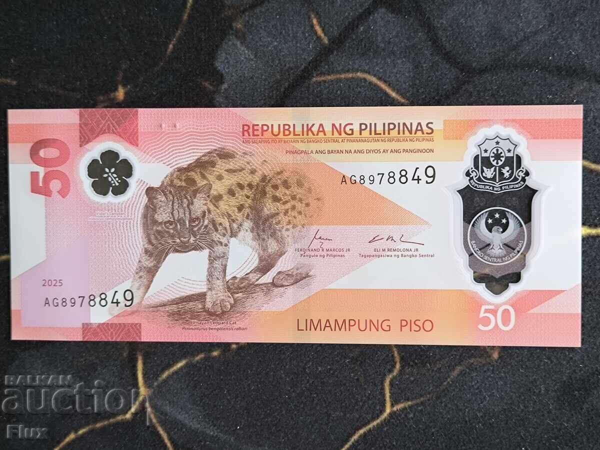 Bancnotă - Filipine - 50 pesos UNC | 2025g