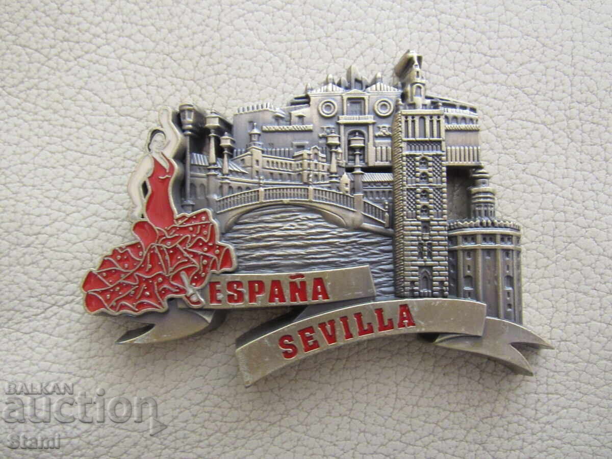Auction  Metal Magnet from Seville, Spain - 1