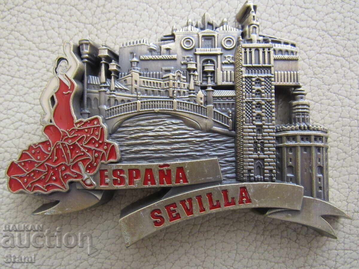 Metal Magnet from Seville, Spain - 1