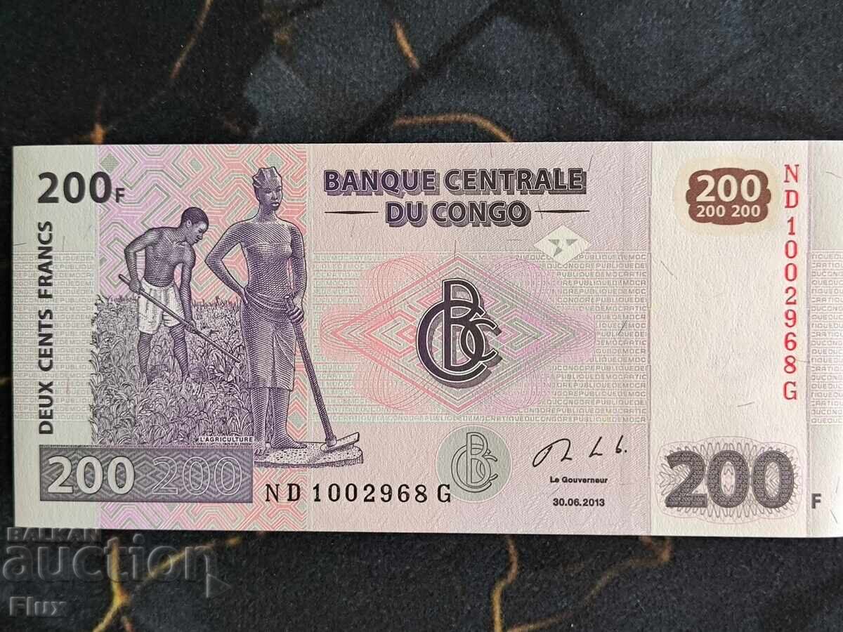 Bancnotă - Congo - 200 franci UNC | 2013