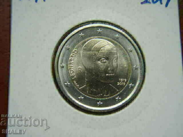 2 euro 2019 Italia "Leonardo" /Italia/ - Unc (2 euro) cu preț € 5.09 | 9.96 BGN
