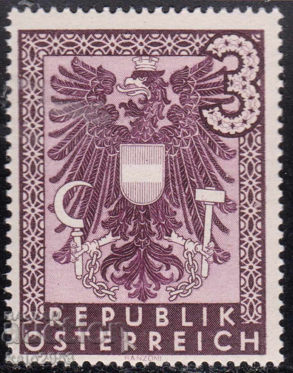 Австрия-1945-Редовна-Държ.Герб-голям формат-4/3 см.,MNH