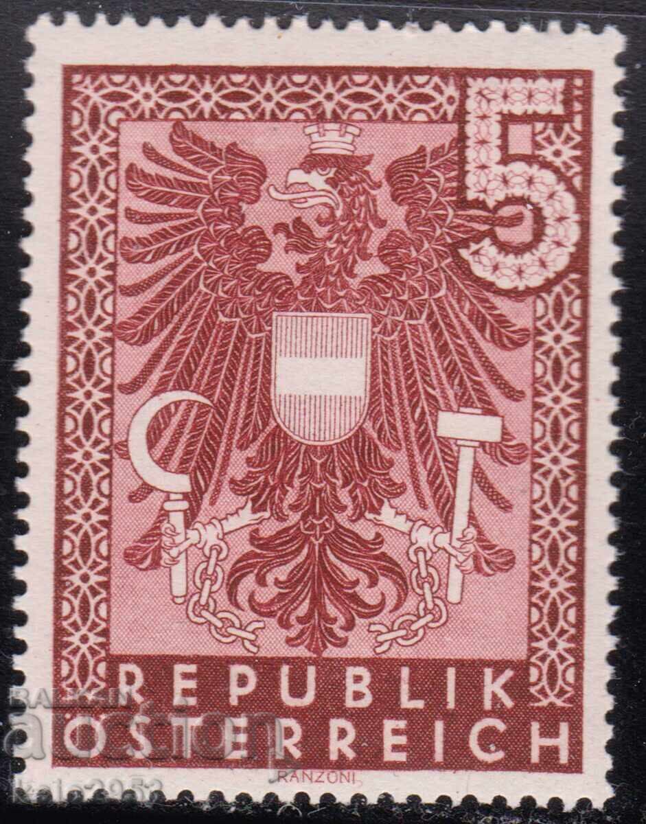 Αυστρία-1945-Κανονικό-Κρατικό-Έμβλημα-μεγάλο μέγεθος-4/3 εκ.,MNH