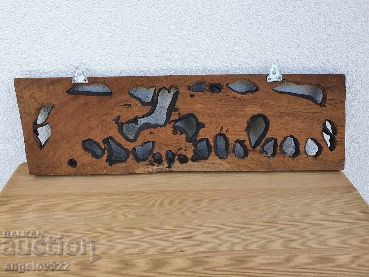 Panou din lemn în relief - sculptură în lemn pentru perete!!! - 7