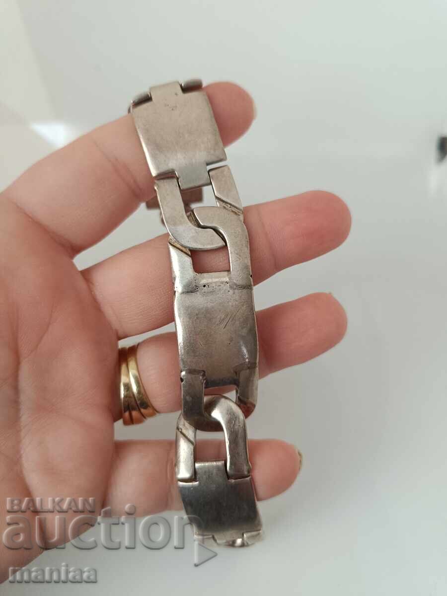 Massive marked sterling silver bracelet 925 with price € 300.00 | 586.75 BGN