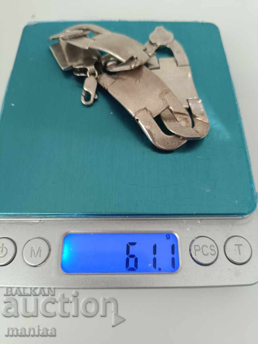 Massive marked sterling silver bracelet 925 - 6