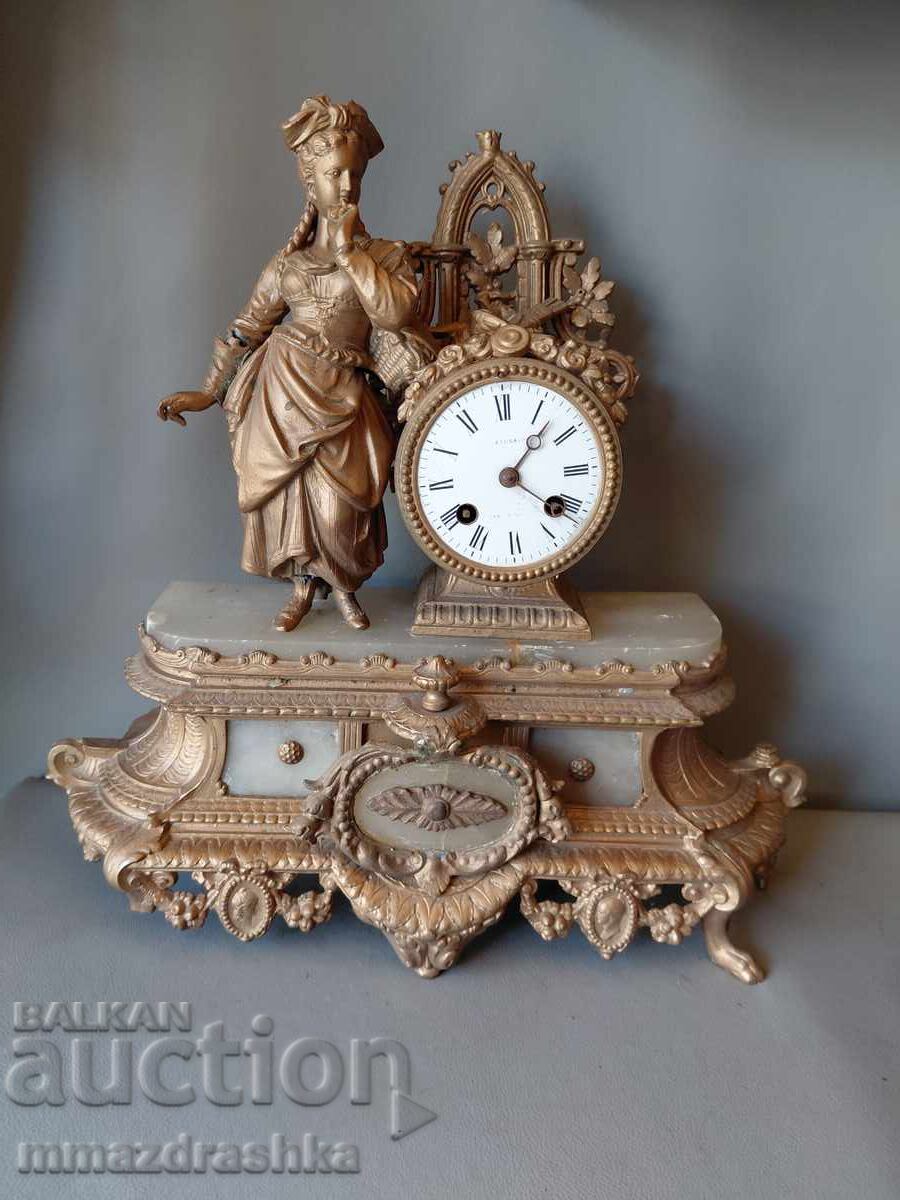 Ceas de șemineu francez secolul al XIX-lea