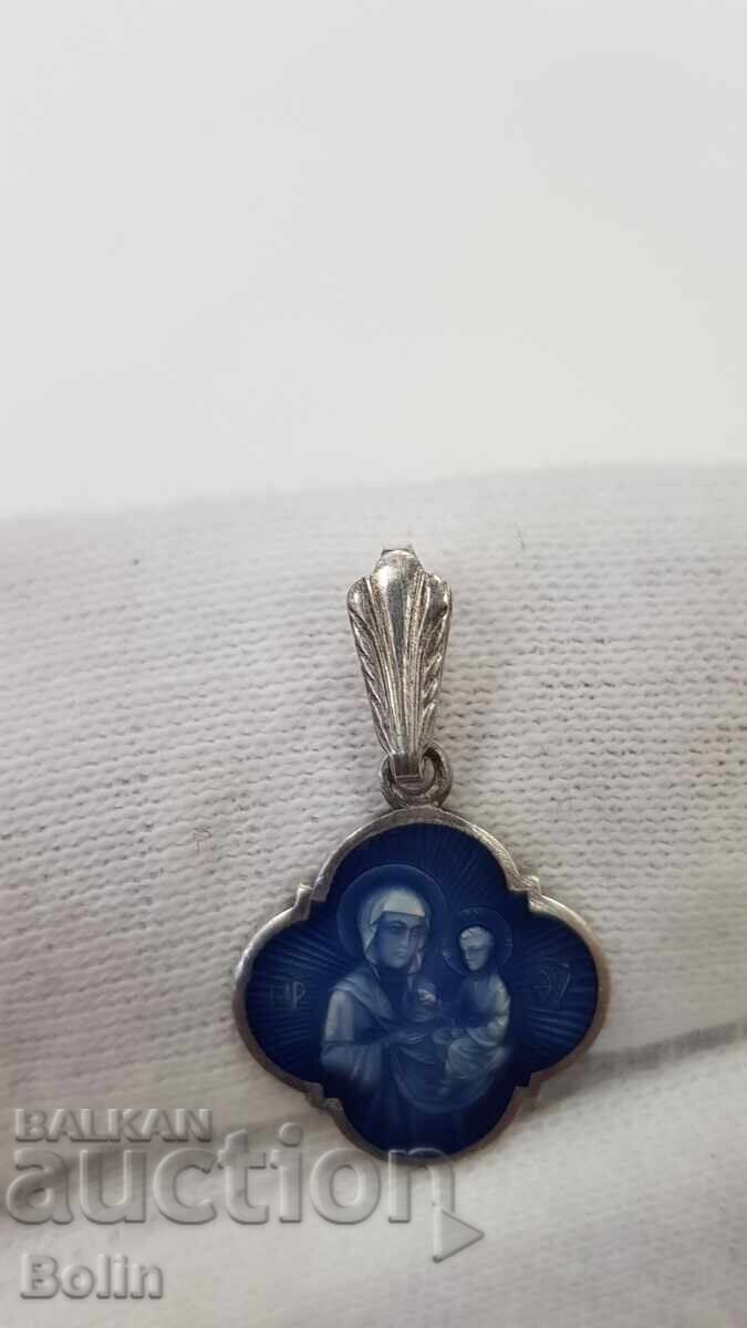 Elegant, delicate silver icon, Mother of God pendant with price € 35.00 | 68.45 BGN