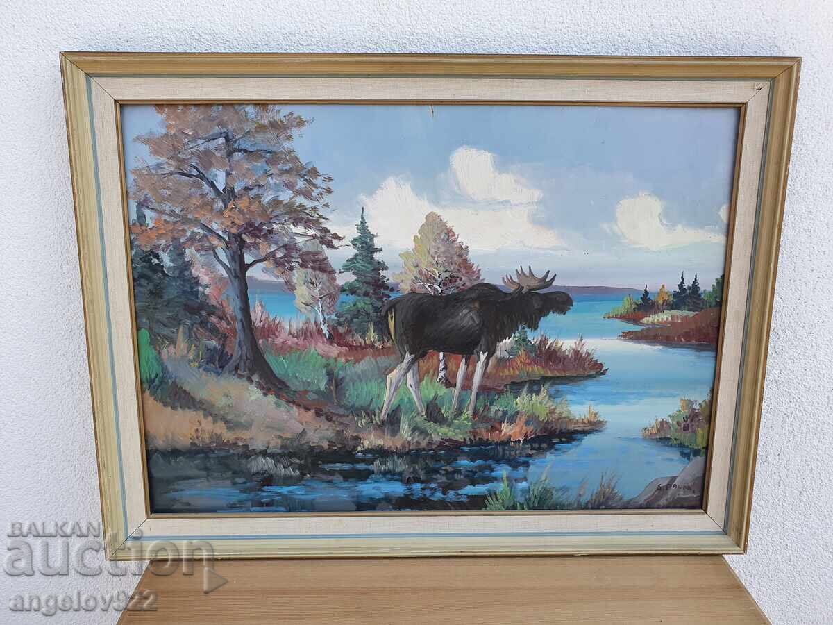 Pictura in ulei originala pe phaser!!! cu preț € 0.01 | 0.02 BGN